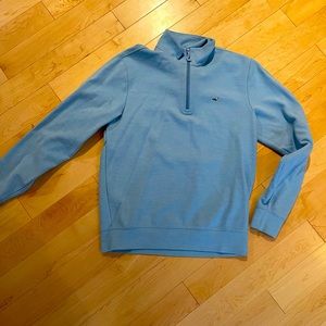 Vineyard Vines mens blue quarter zip. Size S
